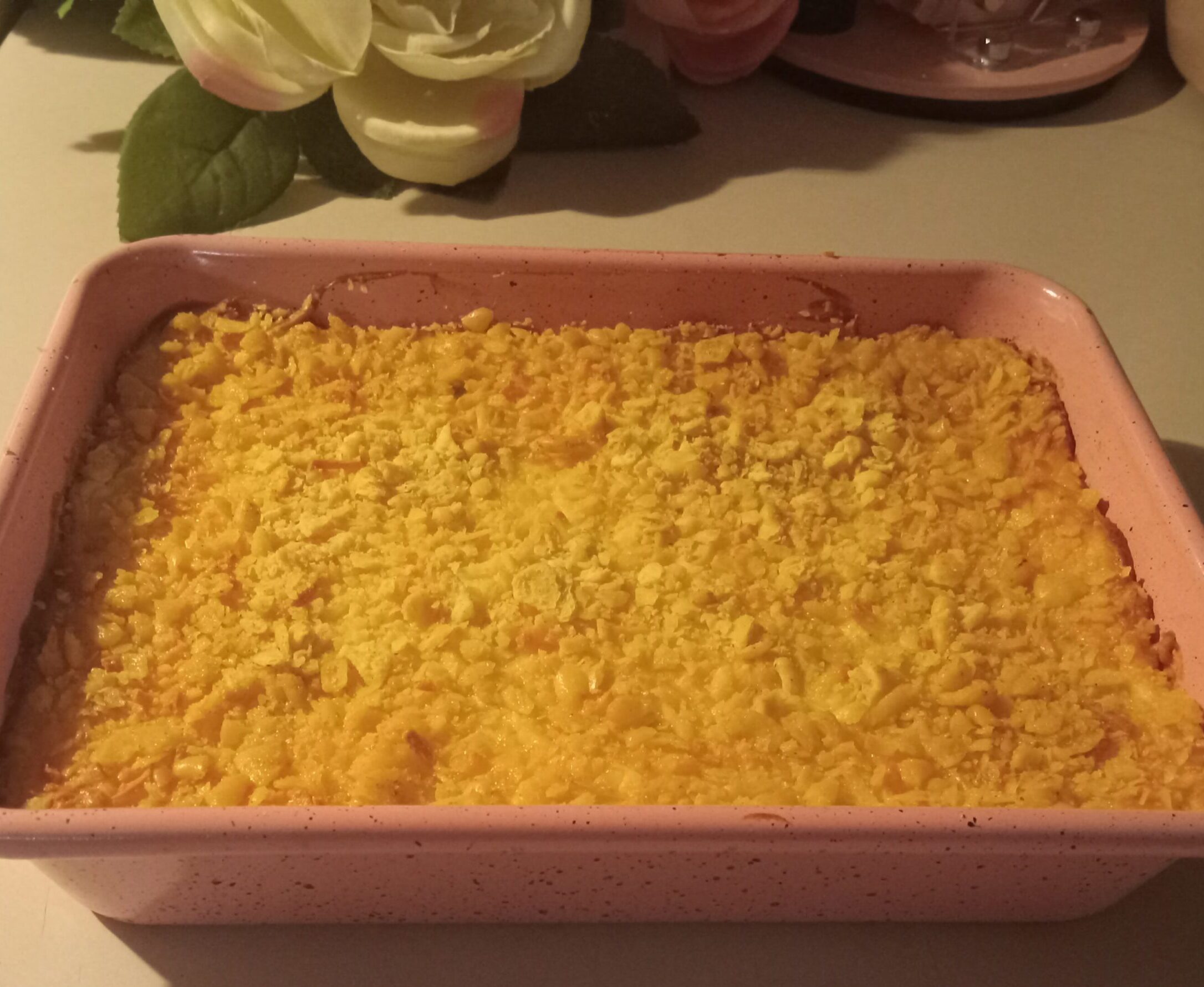 Spiced cheesy hominy casserole, cheesy hominy recipe, hominy casserole with spices, comfort food casserole, creamy hominy dish, easy casserole recipe, hominy dinner ideas, spicy cheesy casserole, Southern hominy recipes, best hominy casserole recipe