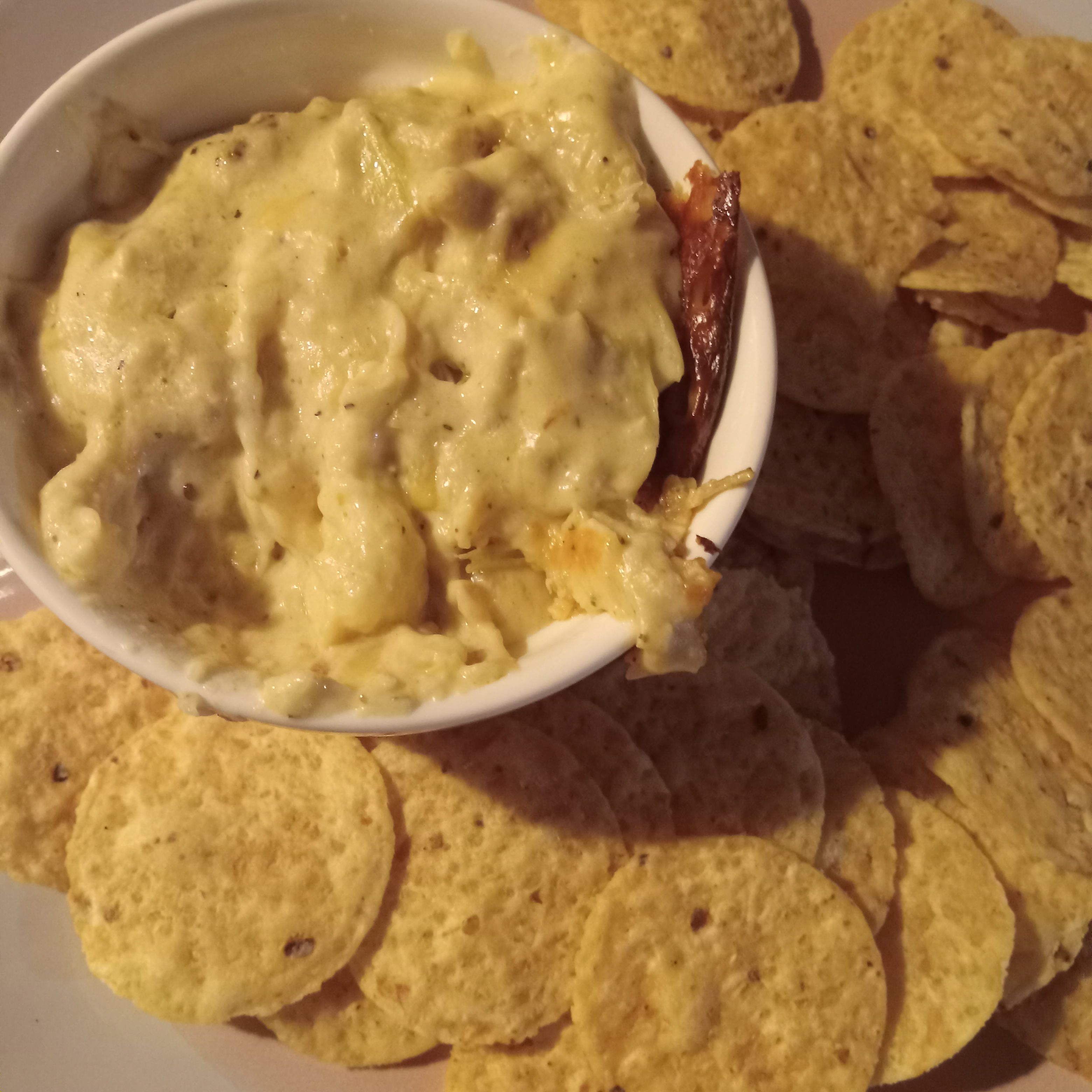 Southern Crab & Artichoke Dip, creamy crab dip, artichoke dip recipe, cheesy dip, party dip, crab and artichoke dip, easy dip recipes, baked crab dip, cheesy crab dip, Southern comfort dip