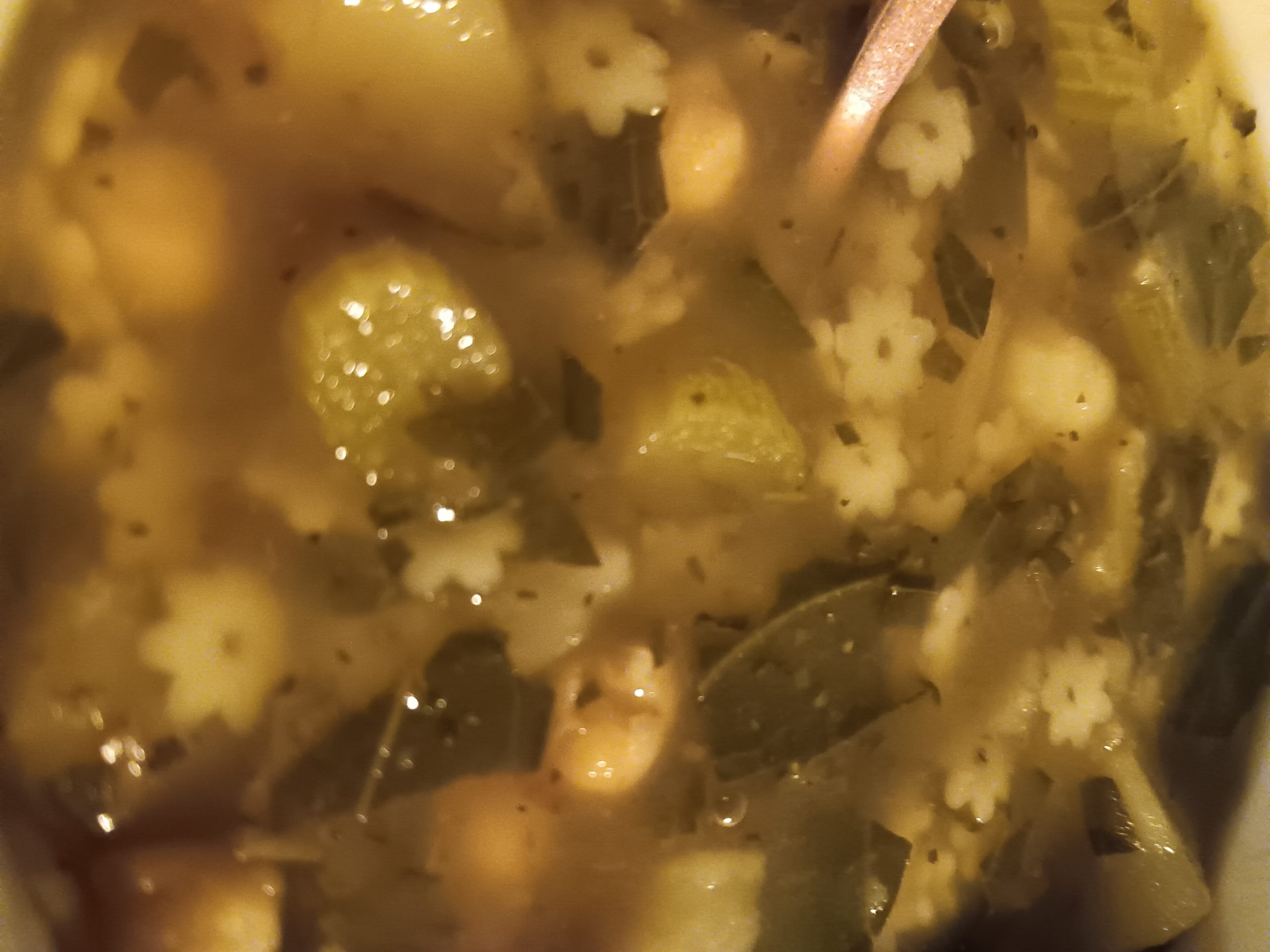 easy, healthy, delicious, chickpea, veggie, potatoes, onions, celery, greens, soup
