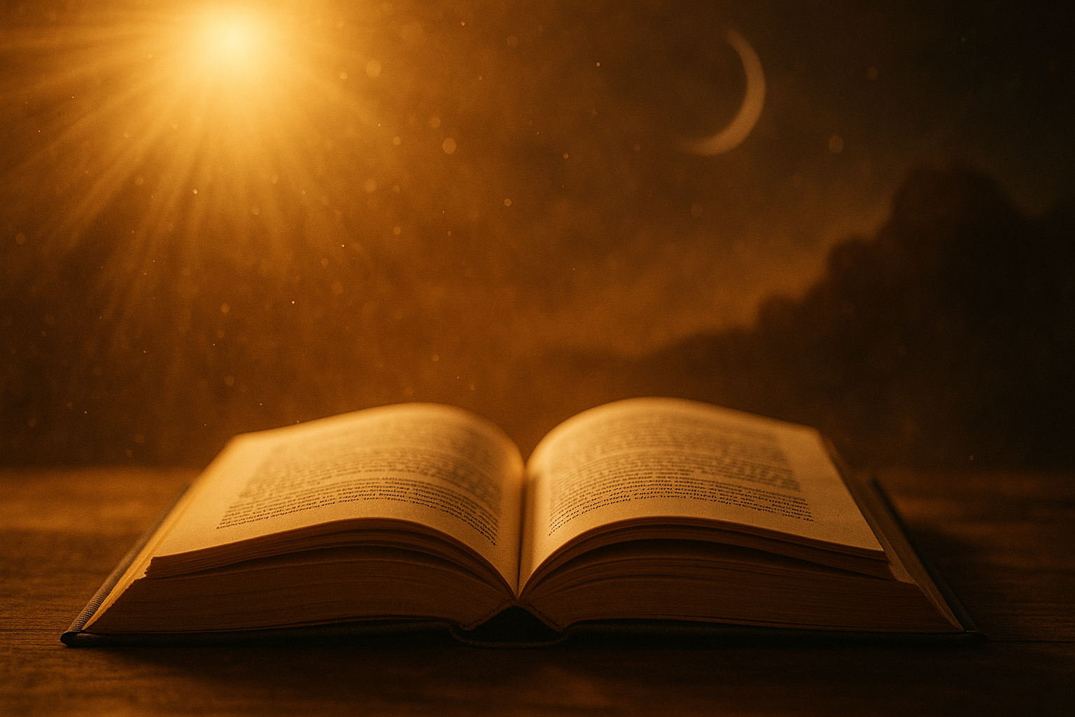 Spiritual awakening blog featured image showing an open book, warm light, and symbolic atmosphere of soul awakening.