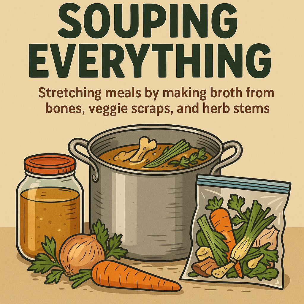 homemade broth from scraps