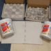 Mosaic tiles and marble shower tiles with AquaDefense buckets from Habitat for Humanity Re-Store in Dickson TN